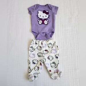 Hello Kitty Lavender Baby Outfit